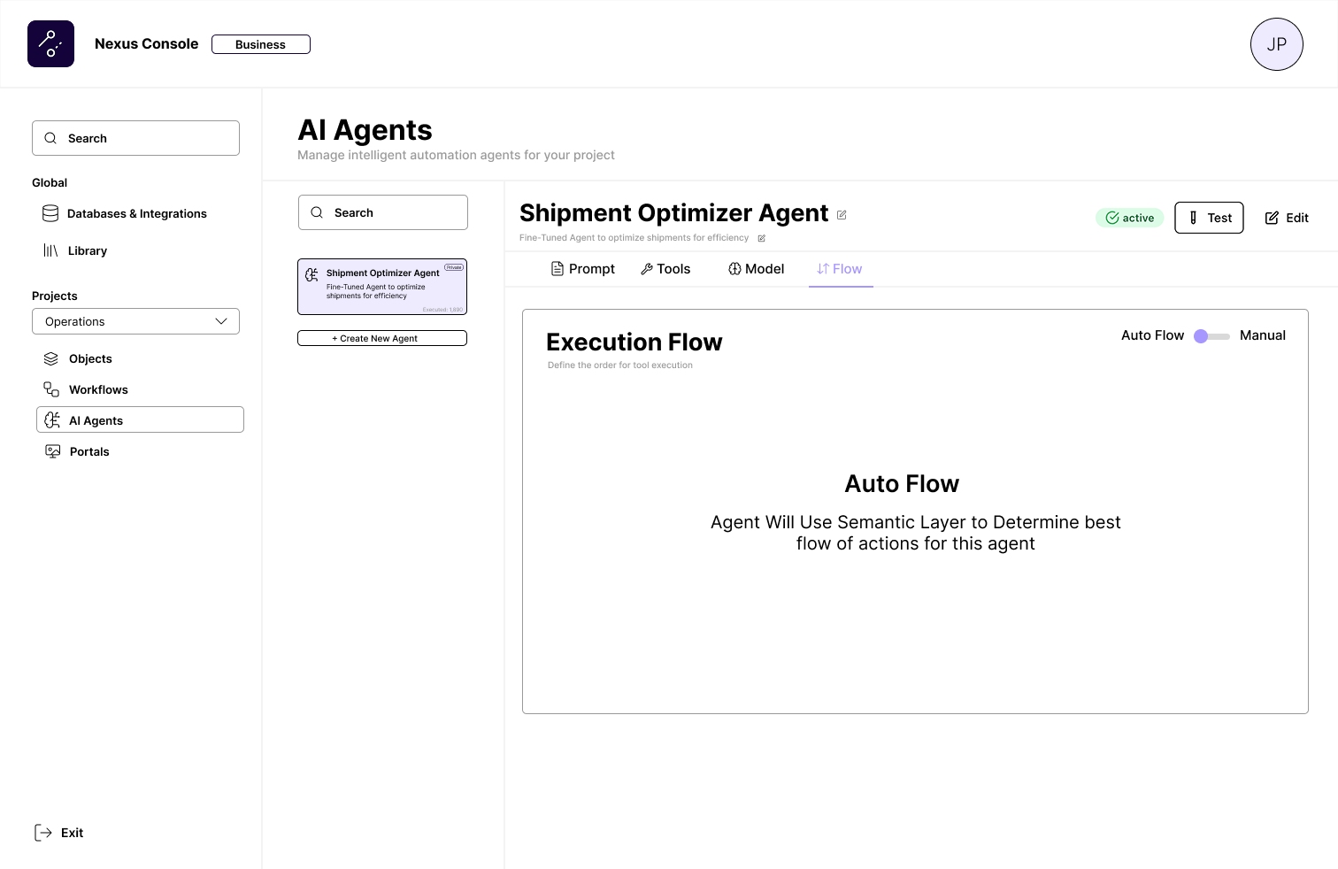 Nexus AI Agents - Flow